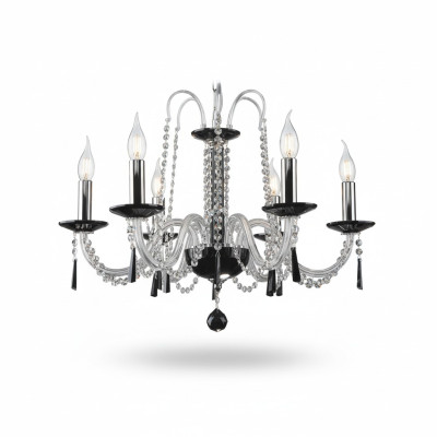 Kronleuchter Antik Stil Leuchte schwarz Leuchte Decken Lampen Luster Lampe Neu