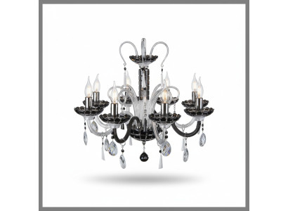 Kronleuchter Bohemia Decken Leuchte Schwarze Kristall Lampe Lampen Leuchten Neu