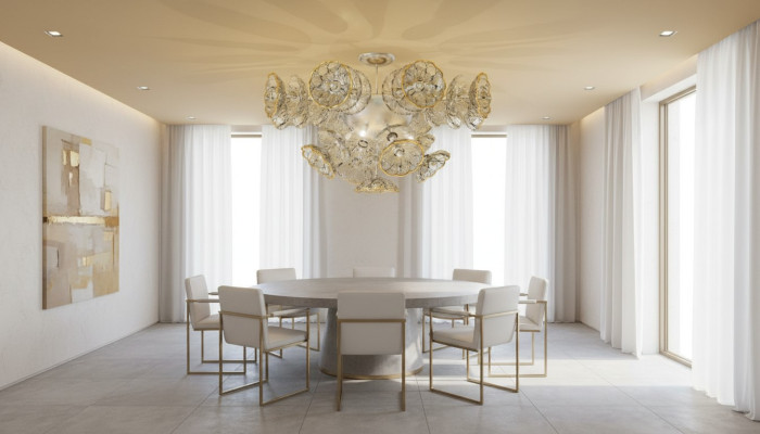 Decken Lampe Hänge Pendel Leuchte Luster Kronleuchter Elite Bohemia Flower Neu