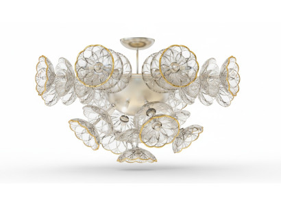 Decken Lampe Hänge Pendel Leuchte Luster Kronleuchter Elite Bohemia Flower Neu