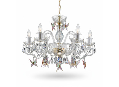 Design Kronleuchter Bohemia Gold Kristall Lampe Lampen Leuchten Decken Leuchte