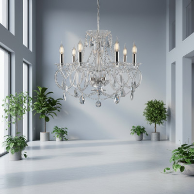 Lampe Luster Hänge Kronleuchter Leuchte Lampen Decken Kristall Leuchten Bohemia