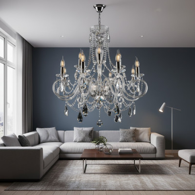 Kristall Leuchte Decken Luster Lampe Leuchte Lampen Decken Kronleuchter Bohemia