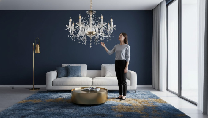 Lampe Luster Hänge Lampen Kronleuchter Leuchte Decken Kristall Leuchten Bohemia