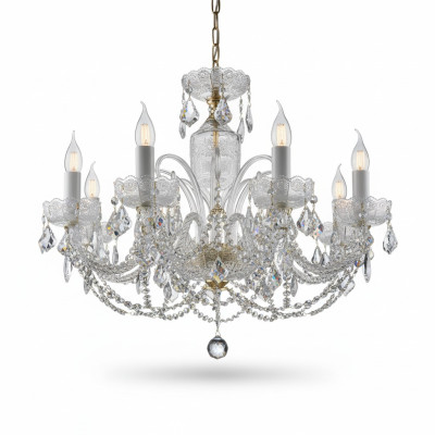 Königlicher Palast Bohemia Kronleuchter Lampe Leuchten 8x Lampen Deckenlampe