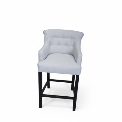 Graue Barhocker 2-er Set Barstühle Bar Chesterfield Stühle Designer Garnitur