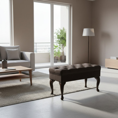 Hocker Chaiselounge Fußhocker Beistellhocker Ottomane Sitzbank Chesterfield