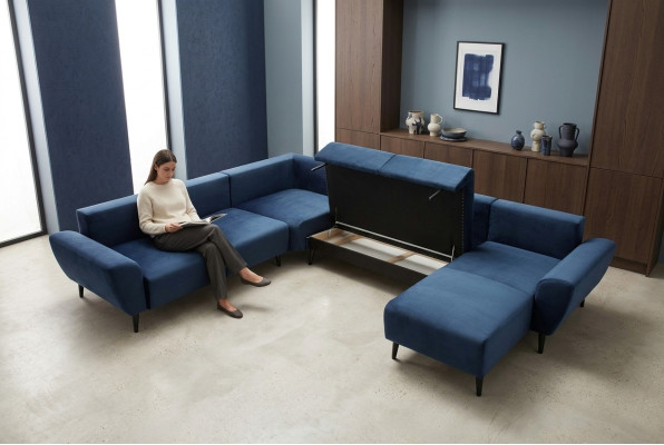 Ecksofa Sofa U-Form Polstersofa Couch Sofas Couchen Garnitur Polster