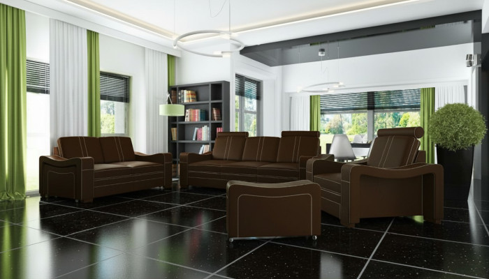 LEDERSOFA Maßanfertigung SOFA SOF 3+2+1 USB COUCH GARNITUR POLSTERGARNITUR Neu