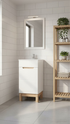 Waschtisch Waschbecken Waschtische Badmöbel Unterschrank + Waschbecken Hochglanz