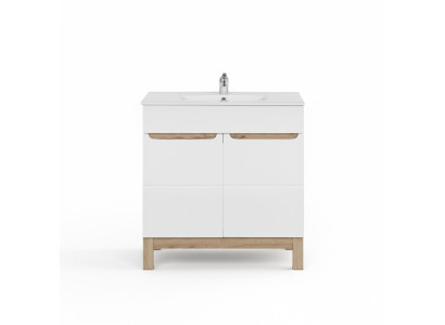 Weißer Waschtisch mit Unterschrank Hochwertige Waschbecken Weißer Waschtisch mit Unterschrank Hochwertige Waschbecken