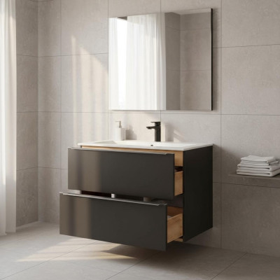 luxus Waschbecken Waschtisch unterschrank schrank becken waschtische bad 80cm