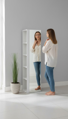 Badezimmer Möbel Schränke Bad Schrank Regal Spiegelschrank Regale