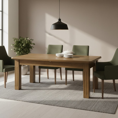 Esstisch 200/400 cm Küchentisch Restaurant Tisch Holz Esszimmer Tische Konferenz