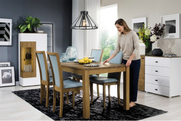 Set 6x Stuhle Luxus Design Polster Massiv Holz Büro Office Esszimmer Stühl Sitz