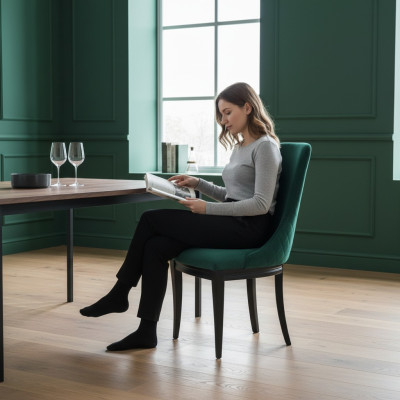 Grüne Sessel 2x Luxus Klassischer Esszimmer Stuhl Stühle Sitz Modern Massiv Holz