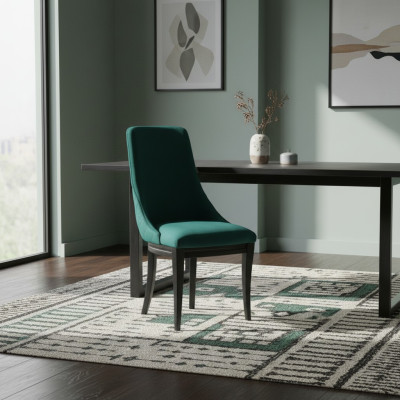 Grüne Sessel 2x Luxus Klassischer Esszimmer Stuhl Stühle Sitz Modern Massiv Holz