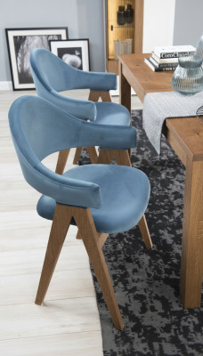 Esszimmer Set 6x Stuh Luxus Design Polster Massiv Holz Stühle Sitz Büro