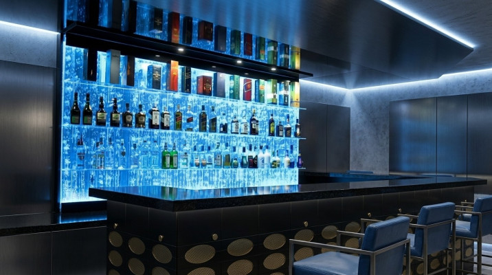 LED Regal Bar Wasser Wand Säule Beleuchtete Wasserwände Bar Theke Regal Möbel