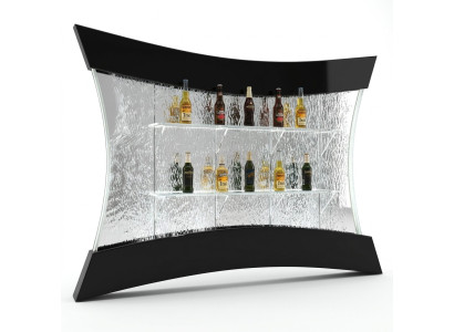 LED Regal Bar Wasser Wand Säule Beleuchtete Deko Wasserwände Bar Theke