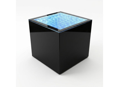 Led Quadrat Beistelltisch Kaffeetisch Wohnzimmer Möbel Wasser Säule