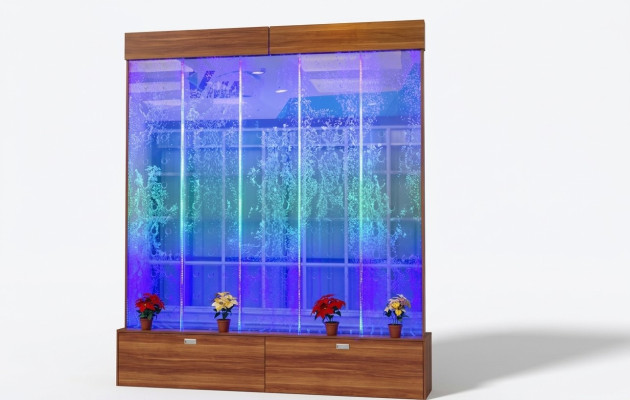 Wandpaneel Wasserblasen LED Wasserwand Design Wasser Wand