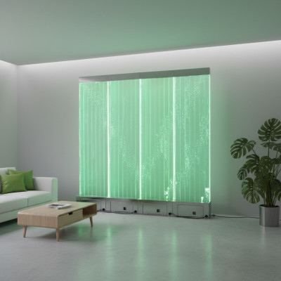Wandpaneel LED Wasserwand Wasser Wände Wasser Modern Blasen Dekorative Wand
