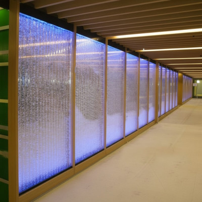 Trennwand Regal Schrank Wasserwand Säule Wände LED 60x240 Wasserwände Waterwall