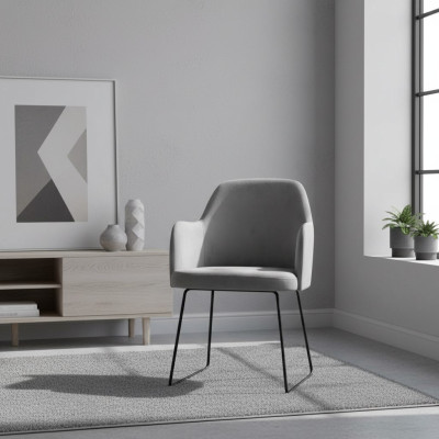 Design Stuhl Sitz Praxis Ess Zimmer Stühle Textil Stoff Polster Warte Kanzlei