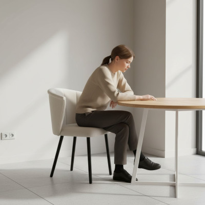 Design Stühle Stuhl Sitz Praxis Ess Zimmer Textil Stoff Polster Warte Kanzlei
