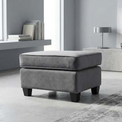 Sitzhocker Hocker Pouf Puff Sitzpouf Fußhocker Ottomane Samt 75x53m