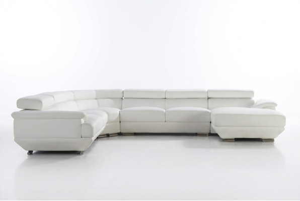 Design Ecksofa Leder Sofa Couch Polster Eck Wohnlandschaft Sitz Garnitur