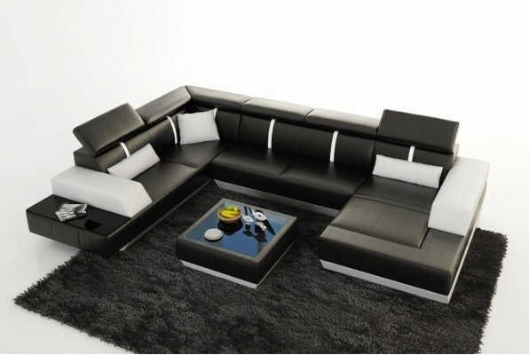 Sofa Wohnlandschaft U Form Ecksofa Couch Garnitur Polster U Form