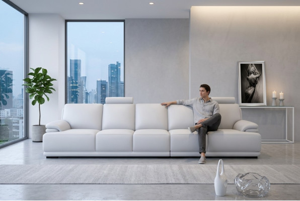 Sofa Sofagarnitur Couch Ecke Polster xxl big long sofa 6 Sitzplätze couchen