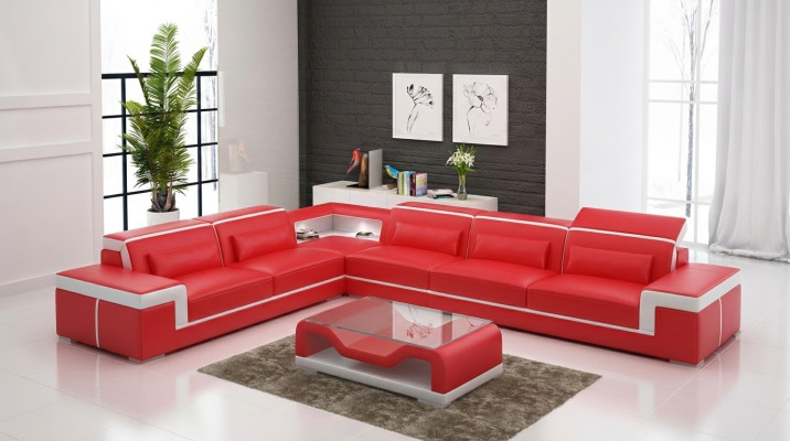 Designer Sofa Couch Ecksofa Polster Garnitur Wohnlandschaft L-Form