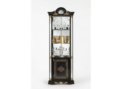 Klassische Vitrine Schrank Wohnzimmer Vitrinenschrank Vitrinen Italien Möbel Neu