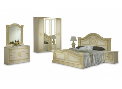 Luxus Schlafzimmer Klassisches Holz Bett Nachttisch 6tlg Design Möbel