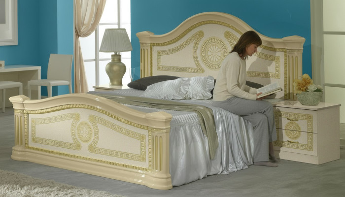 Klassisches Bett Ehebett Doppelbett Sti Betten Polster Italienische Möbel Holz