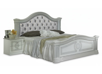 Designer Bett Schlafzimmer Betten Chesterfield Textil Leder Hotel Luxus Polster