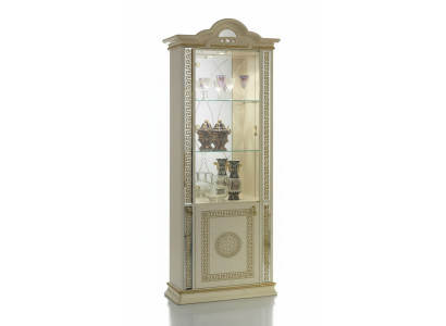 Luxus Vitrine Vitrinen Schrank Holz Schrank Glas Schränke Italienische Möbel Neu