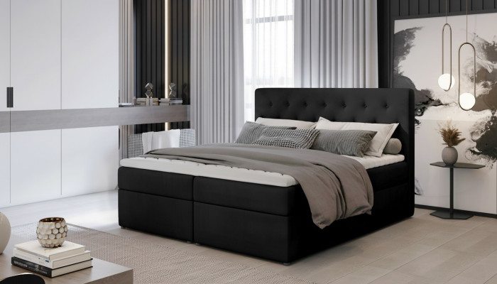 Bett Polster Design Luxus Hotel Betten Ehe 180x200cm Schlaf Zimmer Stoff
