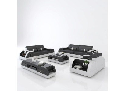 Design Sofa Couch Polster Sofas Couchen Sitz Garnitur Leder 3Sitzer