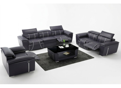 Ledersofa Sofagarnitur 31 Sitzer Set Garnitur Polstersofa Couch Designer