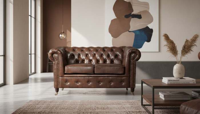 Sofa 2 Sitzer Design Sofas Polster Moderne Sitz Stoff Zweisitzer Leder Neu