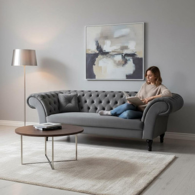 Design Polster Sitz Couch 3 Sitzer Garnitur Sofa Sofas Couchen Textil Neu
