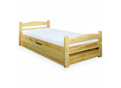 Schlafzimmer Holzbett Echtes Holz Bett Betten Hotel 90x200 Stil Massive Möbel