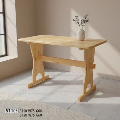 Esstisch Holz Tische Wohn Ess Zimmer Tisch 120x60 Massivholz Esstische Echtholz