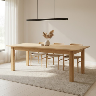 Tisch Esstisch Massive Möbel Esszimmer 200x90cm Echtes Holz Vollholz Neu Tische