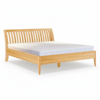 Bett Holz Massive Schlafzimmer Betten 100x200 cm Einzelbett Massivmöbel Möbel