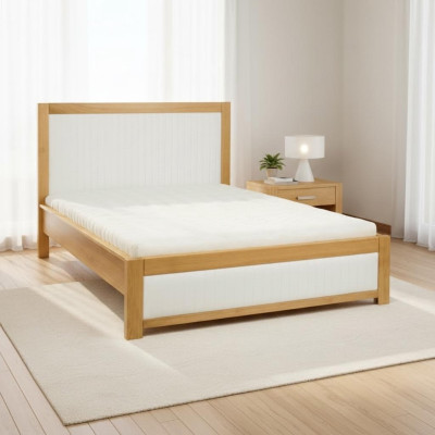 Echtholz Betten Holzbett Doppelbett Polsterbett handgefertigt Echtholz Bett Neu